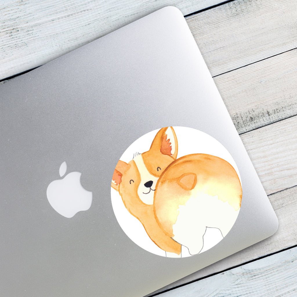 120mm Rund Aufkleber Corgie Po Sticker, Aufkleber, Etikett, Kinder, rund, Hund, Hundemotiv, Haustier, Hunderasse, Tierliebhaber, Hundebesitzer, Sprüche, Corgie, Hundeliebe, Motivation, Selbstliebe, Spruch