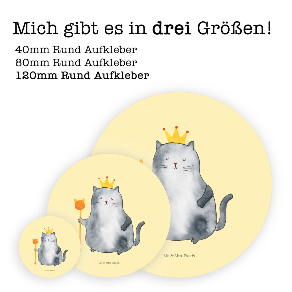 120mm Rund Aufkleber Katzen Koenig Sticker, Aufkleber, Etikett, Kinder, rund, Katze, Katzenmotiv, Katzenfan, Katzendeko, Katzenfreund, Katzenliebhaber, Katzenprodukte, Katzenartikel, Katzenaccessoires, Katzensouvenirs, Katzenliebhaberprodukte, Katzenmotive, Katzen, Kater, Mietze, Cat, Cats, Katzenhalter, Katzenbesitzerin, Haustier, König, Königin, Queen, Familie, Mietzhaus, Wohnung, erste eigenen Wohnung, Umzug, Einzug