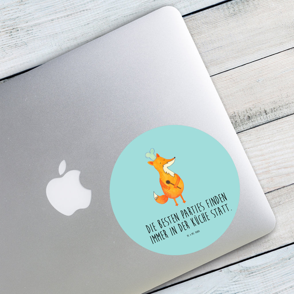 120mm Rund Aufkleber Fuchs Koch Sticker, Aufkleber, Etikett, Kinder, rund, Fuchs, Füchse, Koch Geschenk, Küche Spruch, Küche Deko, Köche, Bäcker, Party Spruch, Spruch lustig, witzig