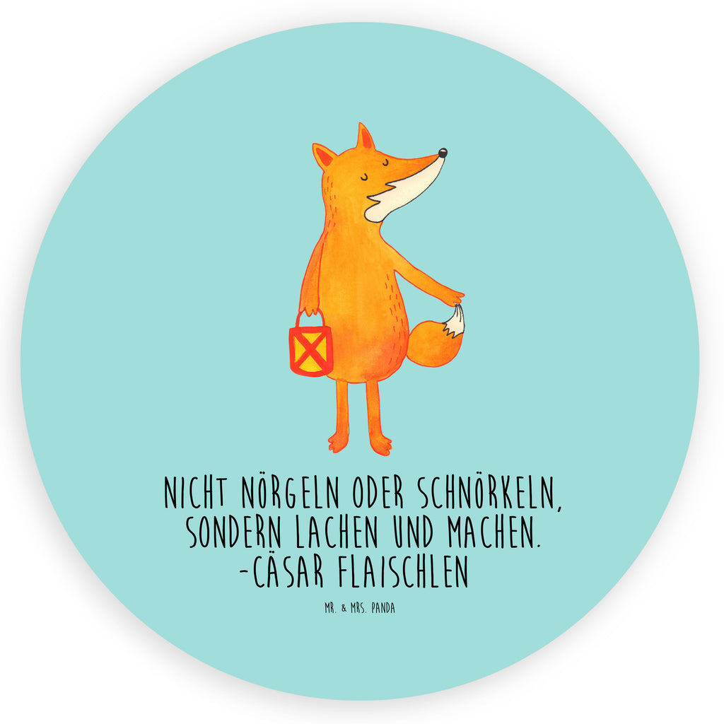 120mm Rund Aufkleber Fuchs Laterne Sticker, Aufkleber, Etikett, Kinder, rund, Fuchs, Füchse, Spruch trösten, Liebeskummer Spruch, Laterne, Sankt Martin, Laternenumzug, Aufmuntern, Cäsar Otto Hugo Flaischlen