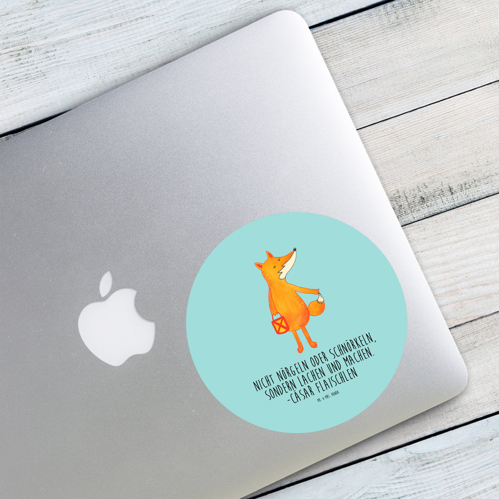 120mm Rund Aufkleber Fuchs Laterne Sticker, Aufkleber, Etikett, Kinder, rund, Fuchs, Füchse, Spruch trösten, Liebeskummer Spruch, Laterne, Sankt Martin, Laternenumzug, Aufmuntern, Cäsar Otto Hugo Flaischlen