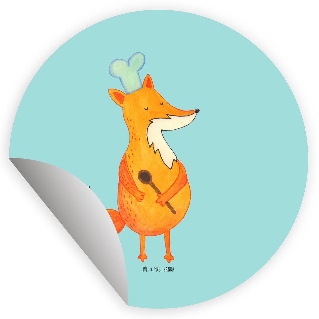 120mm Rund Aufkleber Fuchs Koch Sticker, Aufkleber, Etikett, Kinder, rund, Fuchs, Füchse, Koch Geschenk, Küche Spruch, Küche Deko, Köche, Bäcker, Party Spruch, Spruch lustig, witzig