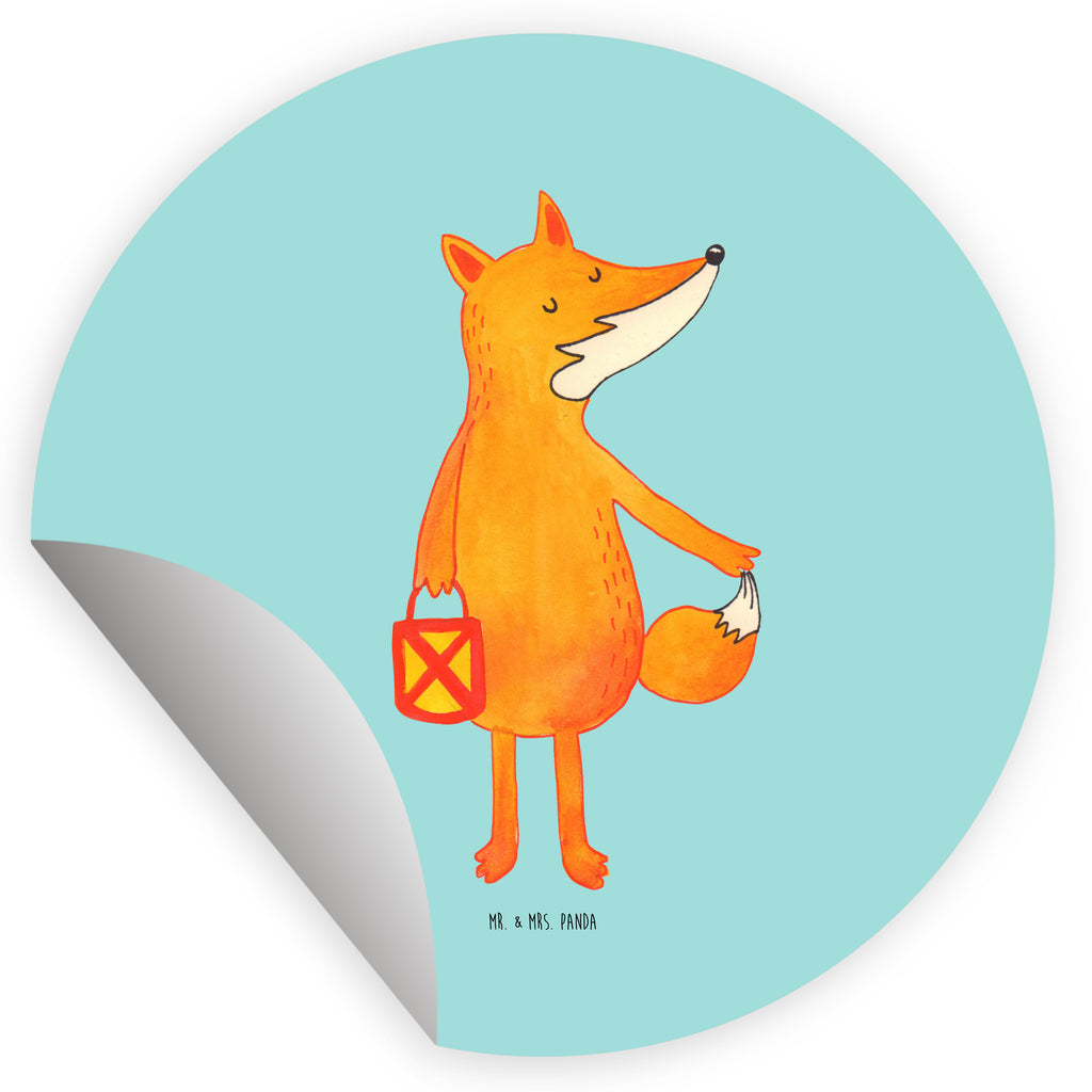 120mm Rund Aufkleber Fuchs Laterne Sticker, Aufkleber, Etikett, Kinder, rund, Fuchs, Füchse, Spruch trösten, Liebeskummer Spruch, Laterne, Sankt Martin, Laternenumzug, Aufmuntern, Cäsar Otto Hugo Flaischlen