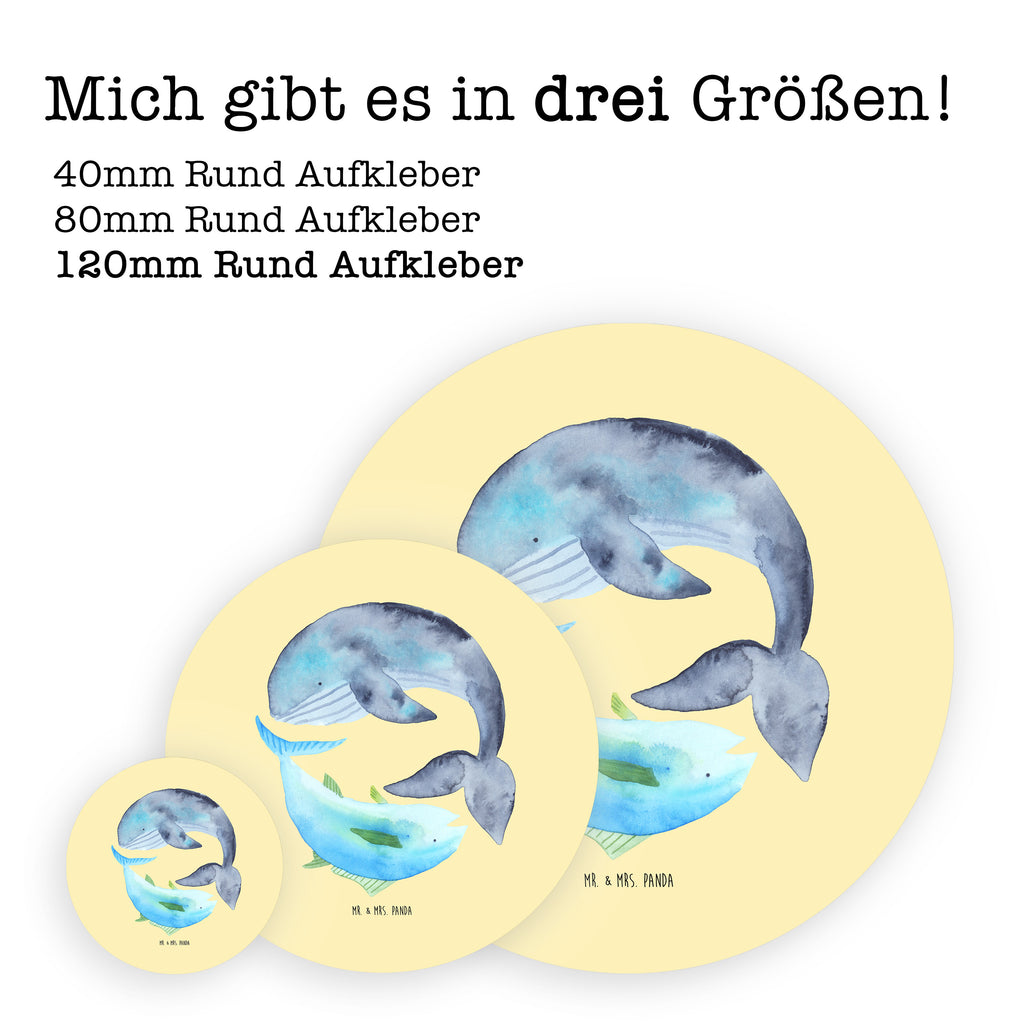 120mm Rund Aufkleber Walfisch & Thunfisch Sticker, Aufkleber, Etikett, Kinder, rund, Tiermotive, Gute Laune, lustige Sprüche, Tiere, Wal, Wahl, Tunfisch, Wortwitz lustig, Spruch lustig, Flachwitz, Witz, Spruch des Tages, Flachwitz Geschenk