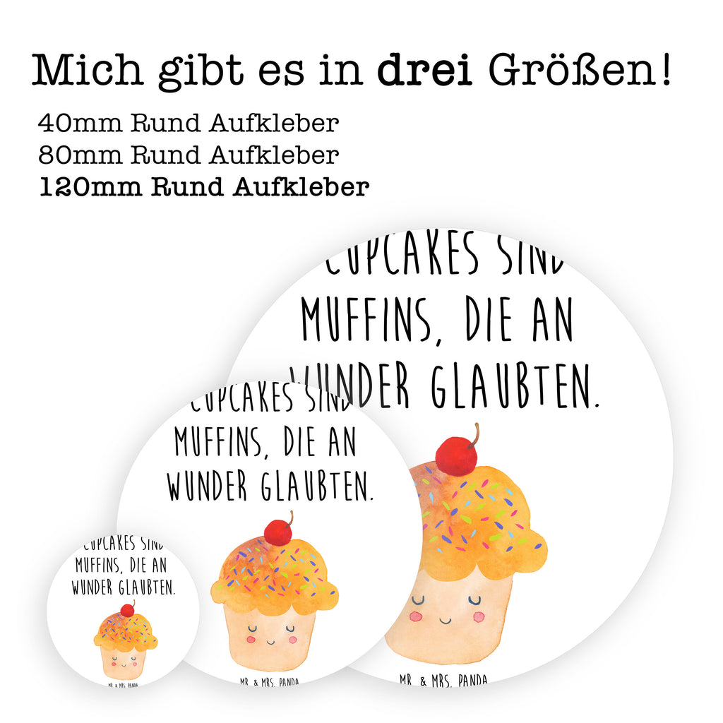 120mm Rund Aufkleber Cupcake Sticker, Aufkleber, Etikett, Kinder, rund, Tiermotive, Gute Laune, lustige Sprüche, Tiere, Cupcakes, Muffin, Wunder, Küche Deko, Küche Spruch, Backen Geschenk, Geschenk Koch, Motivation Sprüche