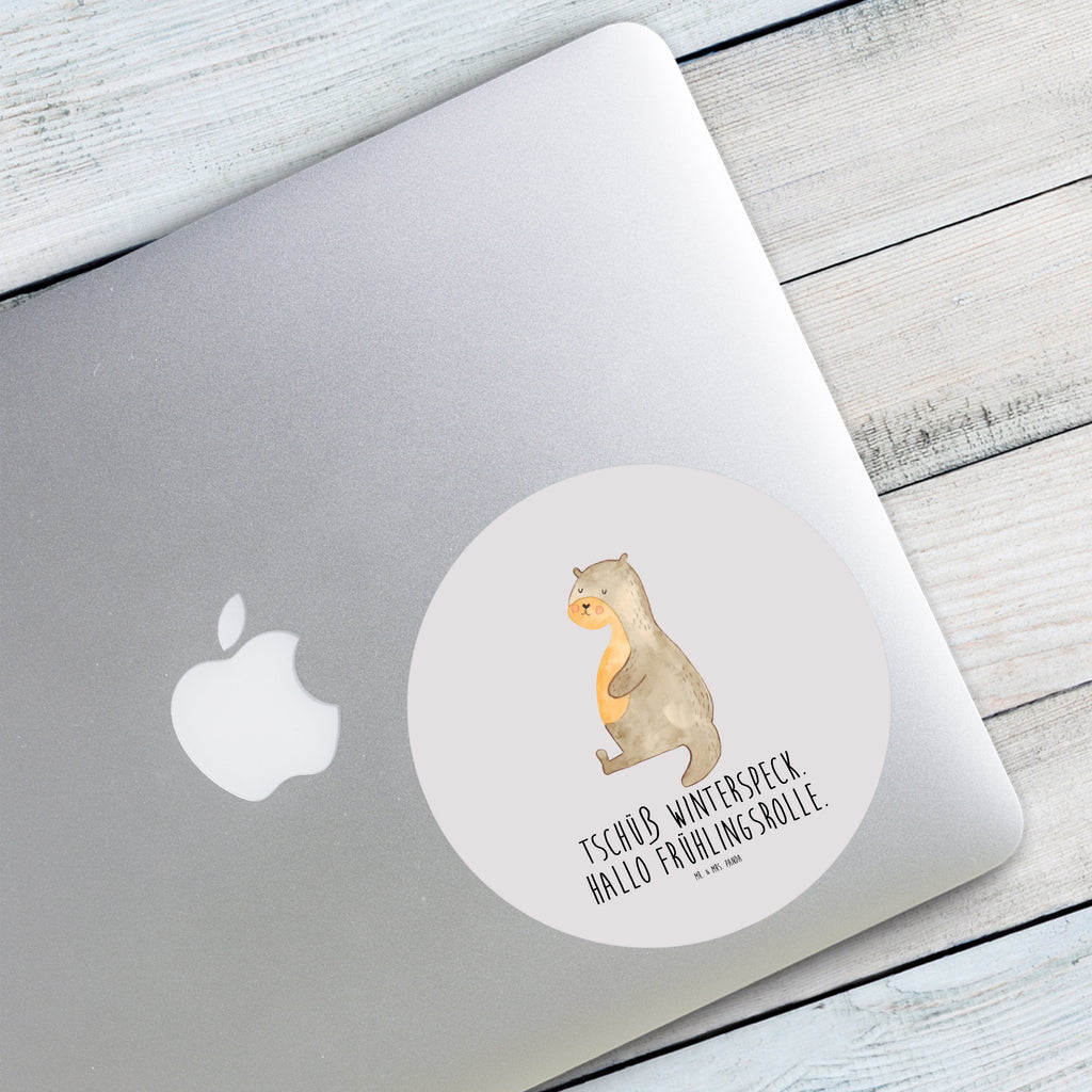 120mm Rund Aufkleber Otter Bauch Sticker, Aufkleber, Etikett, Kinder, rund, Otter, Fischotter, Seeotter, Otter Seeotter See Otter