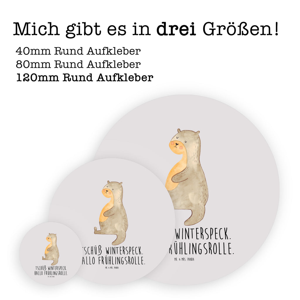 120mm Rund Aufkleber Otter Bauch Sticker, Aufkleber, Etikett, Kinder, rund, Otter, Fischotter, Seeotter, Otter Seeotter See Otter