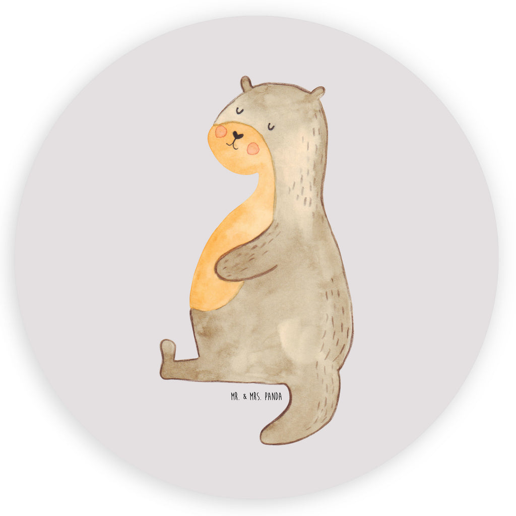 120mm Rund Aufkleber Otter Bauch Sticker, Aufkleber, Etikett, Kinder, rund, Otter, Fischotter, Seeotter, Otter Seeotter See Otter