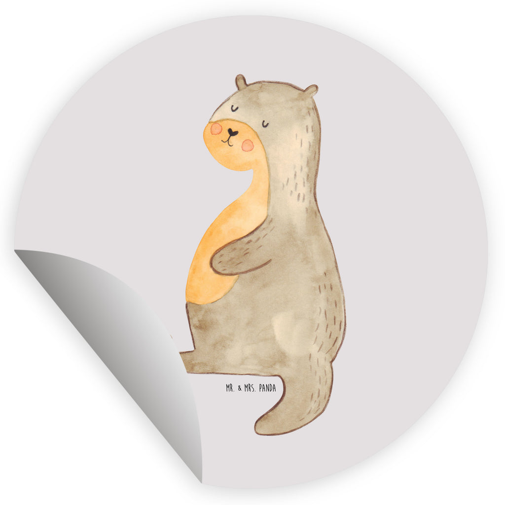 120mm Rund Aufkleber Otter Bauch Sticker, Aufkleber, Etikett, Kinder, rund, Otter, Fischotter, Seeotter, Otter Seeotter See Otter