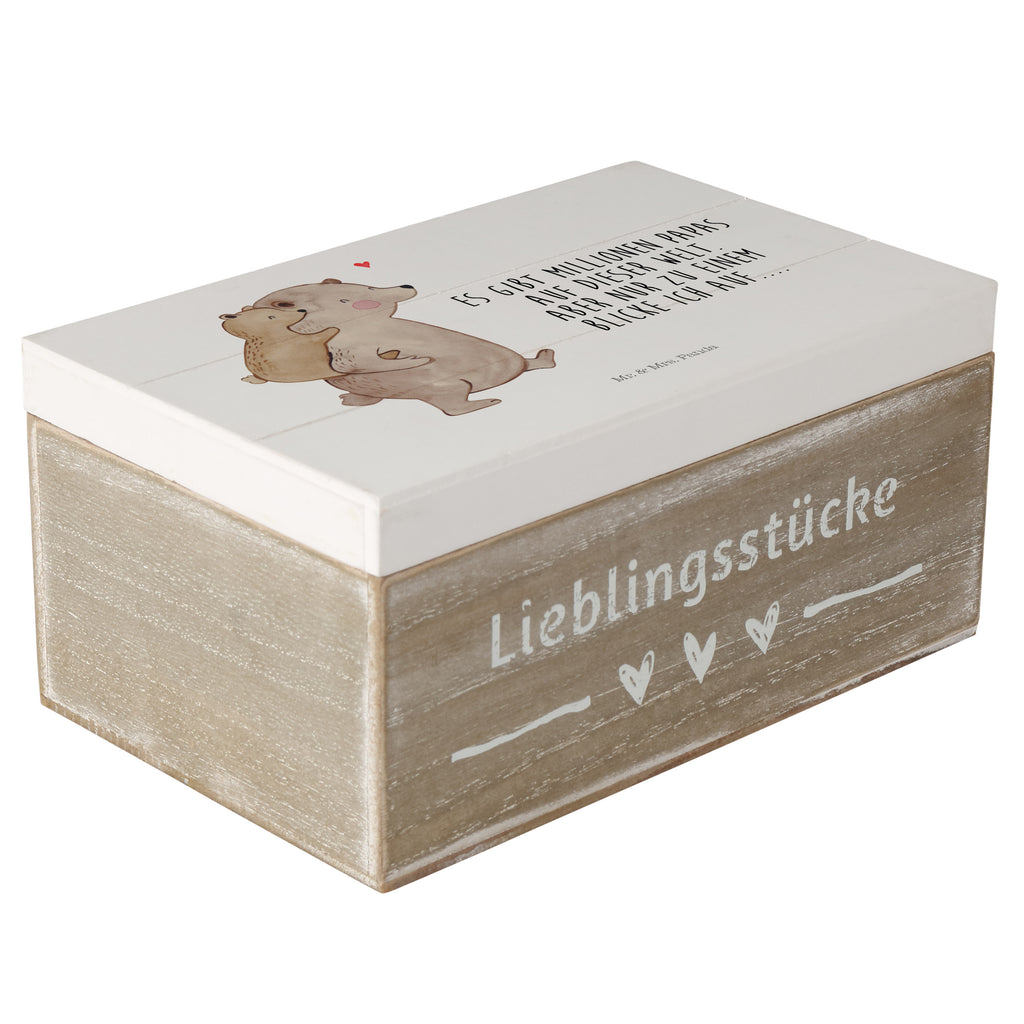 Holzkiste Papa Bär Holzkiste, Kiste, Schatzkiste, Truhe, Schatulle, XXL, Erinnerungsbox, Erinnerungskiste, Dekokiste, Aufbewahrungsbox, Familie, Vatertag, Muttertag, Bruder, Schwester, Mama, Papa, Oma, Opa, Geschenk, Vater, Papi, Vati, Onkel, Geburtstag