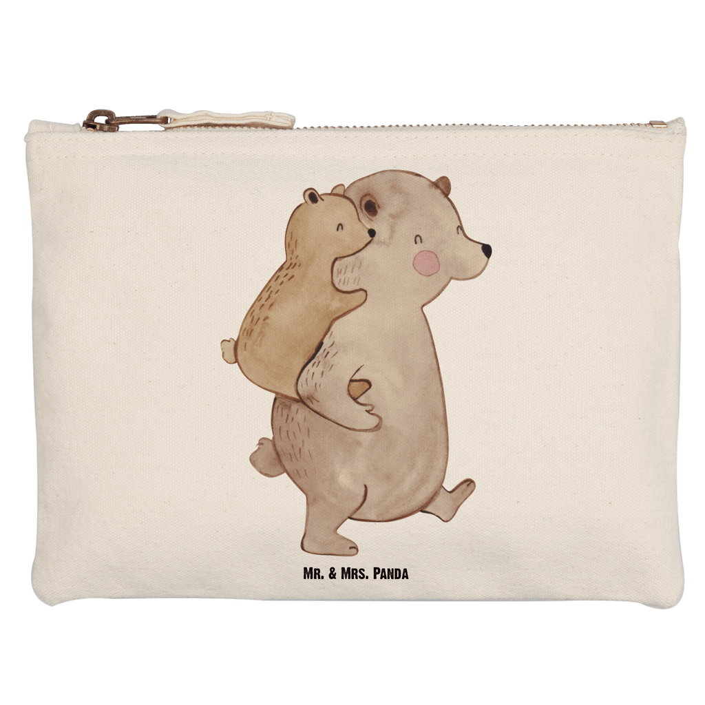 Schminktasche Papa Bär Schminktasche, Kosmetiktasche, Kosmetikbeutel, Stiftemäppchen, Etui, Federmappe, Makeup, XXL, Schminketui, Kosmetiketui, Schlamperetui, Familie, Vatertag, Muttertag, Bruder, Schwester, Mama, Papa, Oma, Opa, Geschenk, Vater, Papi, Vati, Onkel, Geburtstag