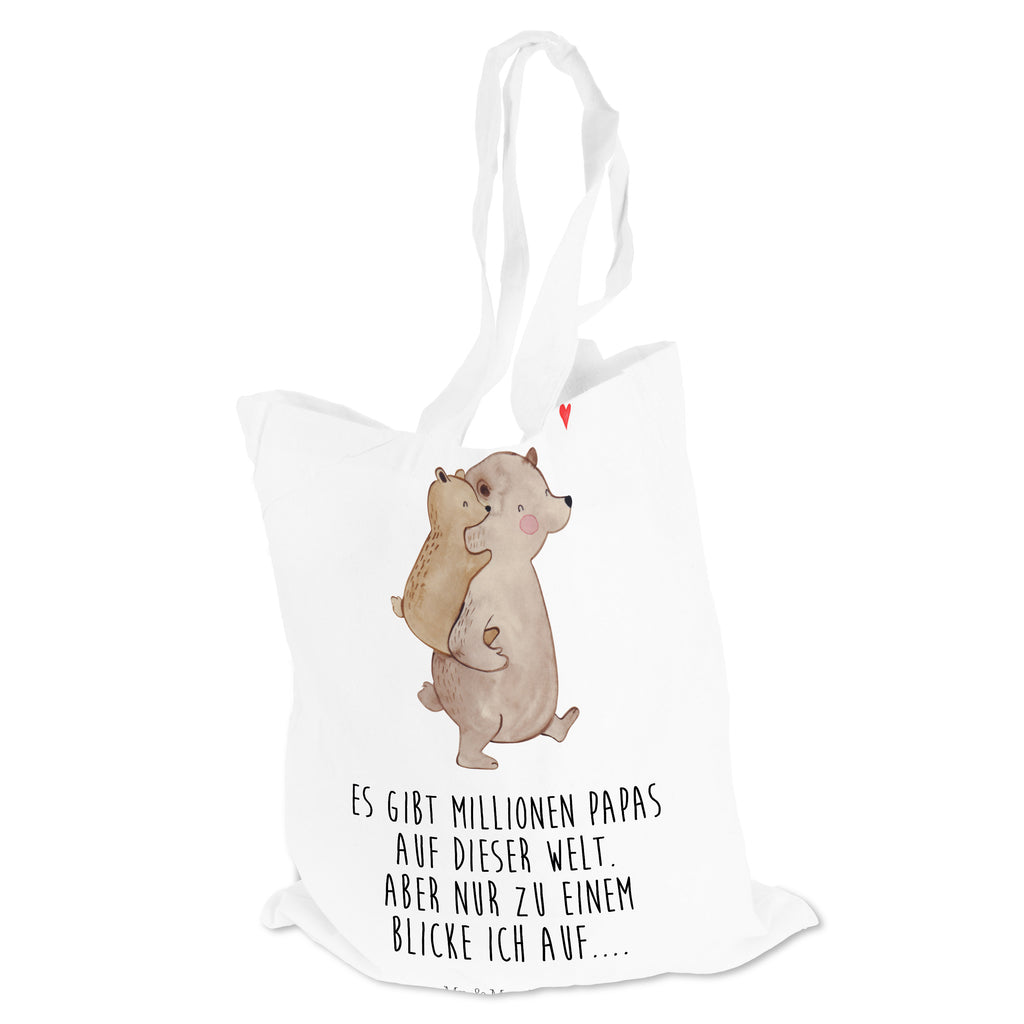 Tragetasche Papa Bär Beuteltasche, Beutel, Einkaufstasche, Jutebeutel, Stoffbeutel, Familie, Vatertag, Muttertag, Bruder, Schwester, Mama, Papa, Oma, Opa, Geschenk, Vater, Papi, Vati, Onkel, Geburtstag