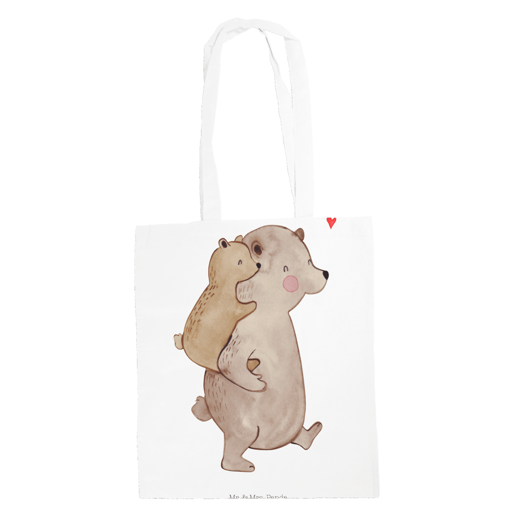 Tragetasche Papa Bär Beuteltasche, Beutel, Einkaufstasche, Jutebeutel, Stoffbeutel, Familie, Vatertag, Muttertag, Bruder, Schwester, Mama, Papa, Oma, Opa, Geschenk, Vater, Papi, Vati, Onkel, Geburtstag