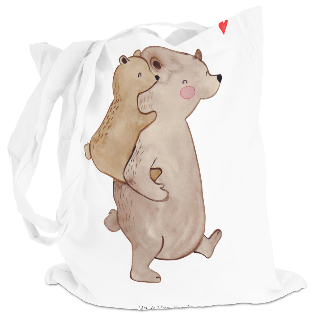Tragetasche Papa Bär Beuteltasche, Beutel, Einkaufstasche, Jutebeutel, Stoffbeutel, Familie, Vatertag, Muttertag, Bruder, Schwester, Mama, Papa, Oma, Opa, Geschenk, Vater, Papi, Vati, Onkel, Geburtstag