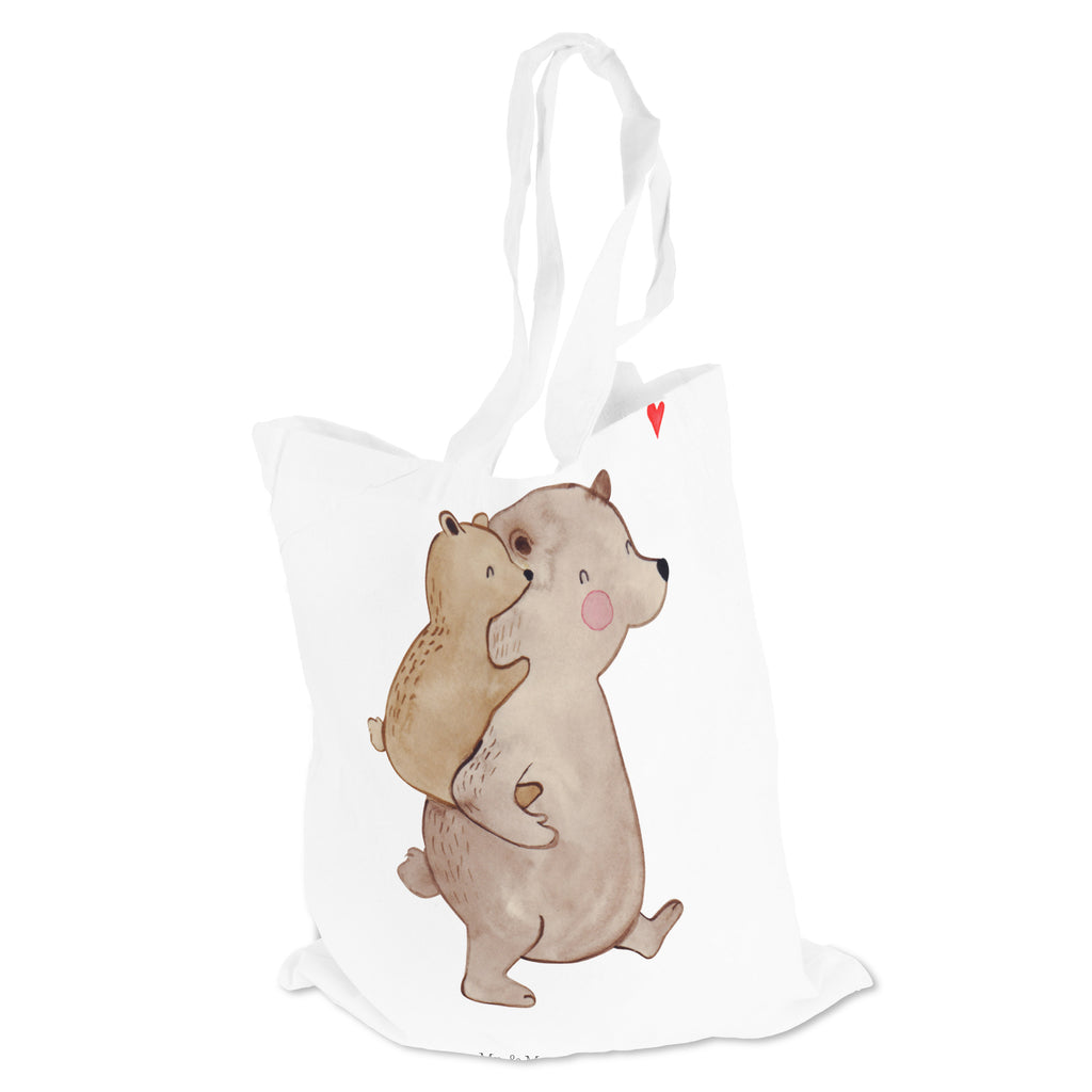 Tragetasche Papa Bär Beuteltasche, Beutel, Einkaufstasche, Jutebeutel, Stoffbeutel, Familie, Vatertag, Muttertag, Bruder, Schwester, Mama, Papa, Oma, Opa, Geschenk, Vater, Papi, Vati, Onkel, Geburtstag