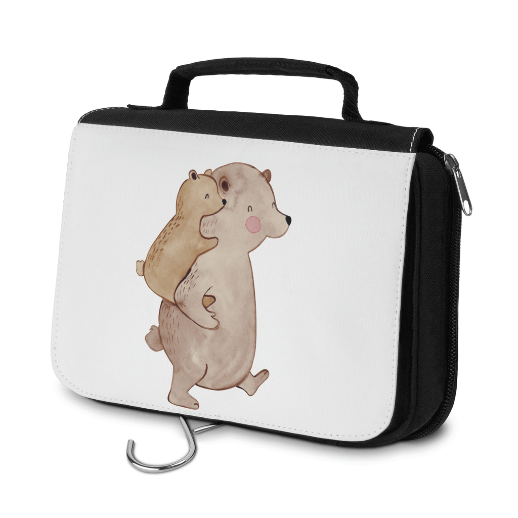 Kulturbeutel Papa Bär Kulturbeutel, Zum Aufhängen, Waschtasche, Kosmetiktasche, Damen, Herren, Aufbewahrungstasche, Schminktasche, Kosmetikbeutel, Organizer, Kulturtasche, Schminkutensil, Familie, Vatertag, Muttertag, Bruder, Schwester, Mama, Papa, Oma, Opa, Geschenk, Vater, Papi, Vati, Onkel, Geburtstag