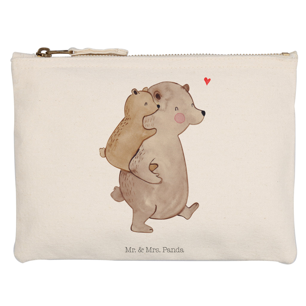 Schminktasche Papa Bär Schminktasche, Kosmetiktasche, Kosmetikbeutel, Stiftemäppchen, Etui, Federmappe, Makeup, XXL, Schminketui, Kosmetiketui, Schlamperetui, Familie, Vatertag, Muttertag, Bruder, Schwester, Mama, Papa, Oma, Opa, Geschenk, Vater, Papi, Vati, Onkel, Geburtstag