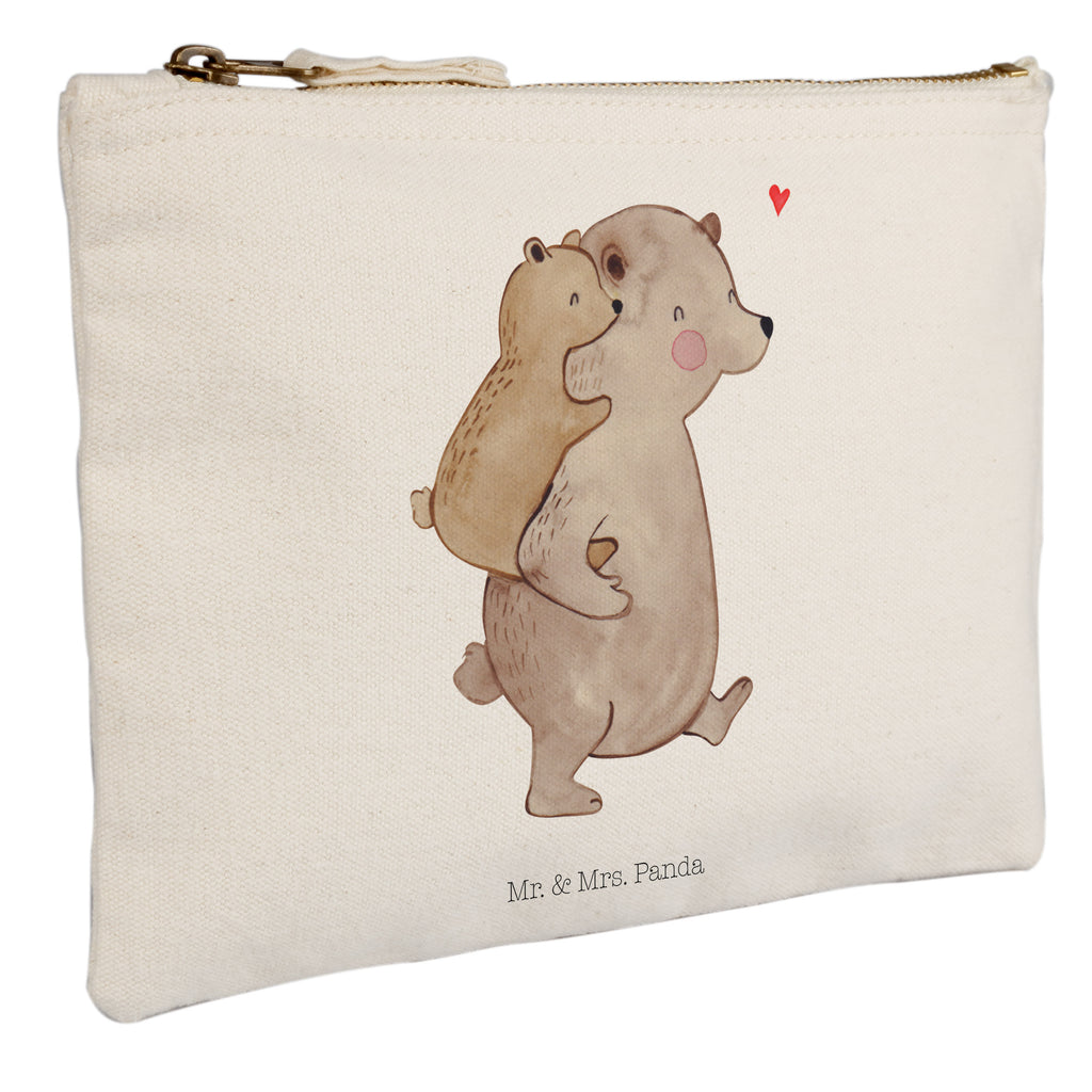 Schminktasche Papa Bär Schminktasche, Kosmetiktasche, Kosmetikbeutel, Stiftemäppchen, Etui, Federmappe, Makeup, XXL, Schminketui, Kosmetiketui, Schlamperetui, Familie, Vatertag, Muttertag, Bruder, Schwester, Mama, Papa, Oma, Opa, Geschenk, Vater, Papi, Vati, Onkel, Geburtstag