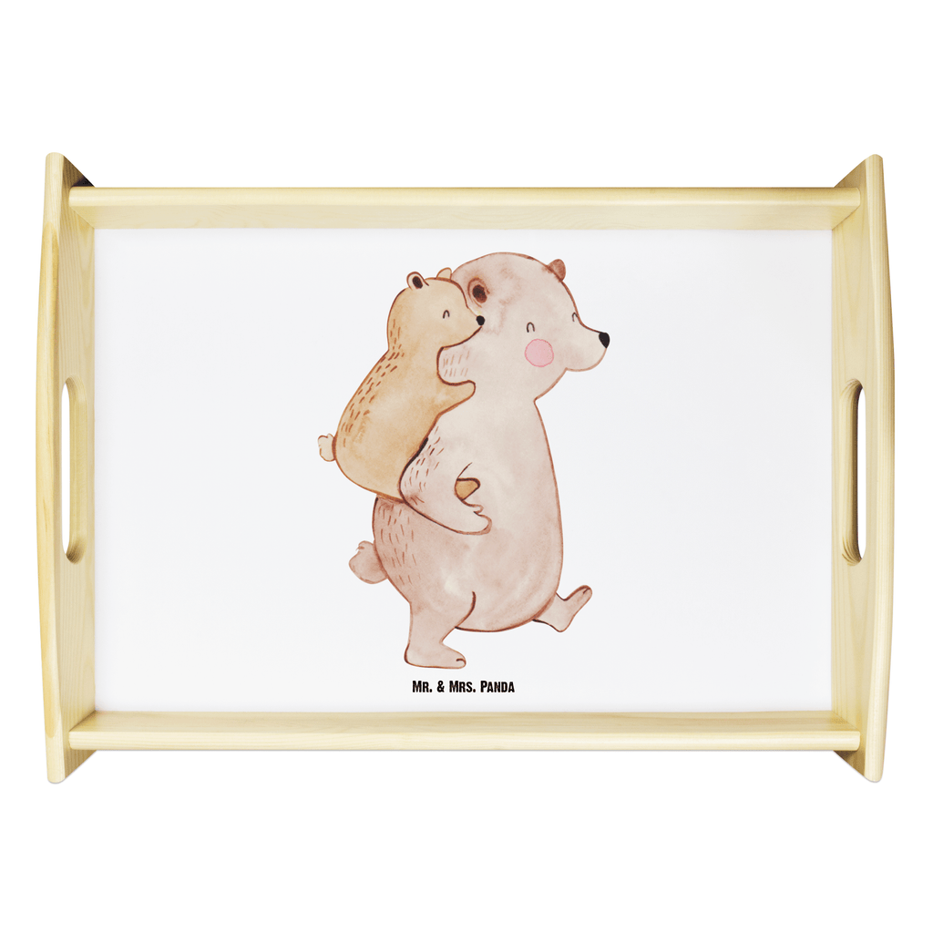 Serviertablett Papa Bär Tablett, Holztablett, Küchentablett, Dekotablett, Frühstückstablett, Familie, Vatertag, Muttertag, Bruder, Schwester, Mama, Papa, Oma, Opa, Geschenk, Vater, Papi, Vati, Onkel, Geburtstag