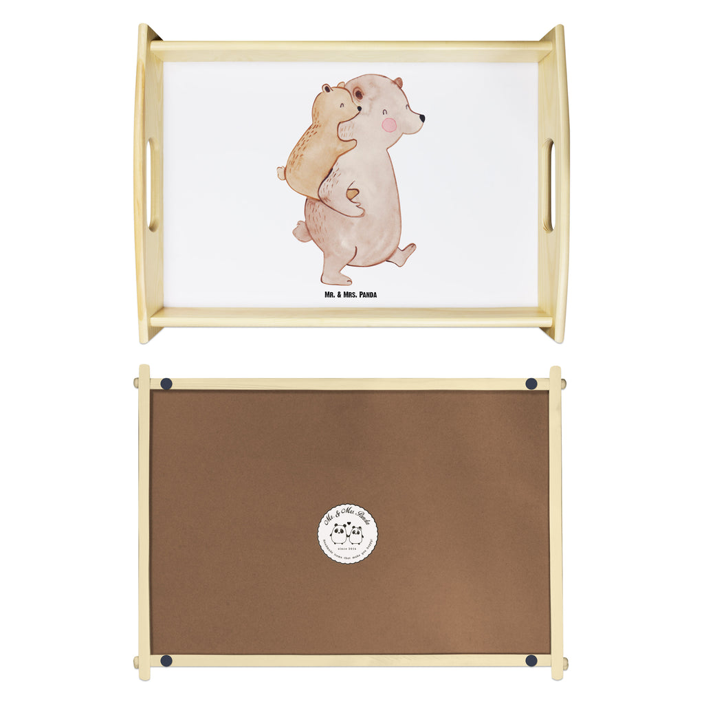 Serviertablett Papa Bär Tablett, Holztablett, Küchentablett, Dekotablett, Frühstückstablett, Familie, Vatertag, Muttertag, Bruder, Schwester, Mama, Papa, Oma, Opa, Geschenk, Vater, Papi, Vati, Onkel, Geburtstag