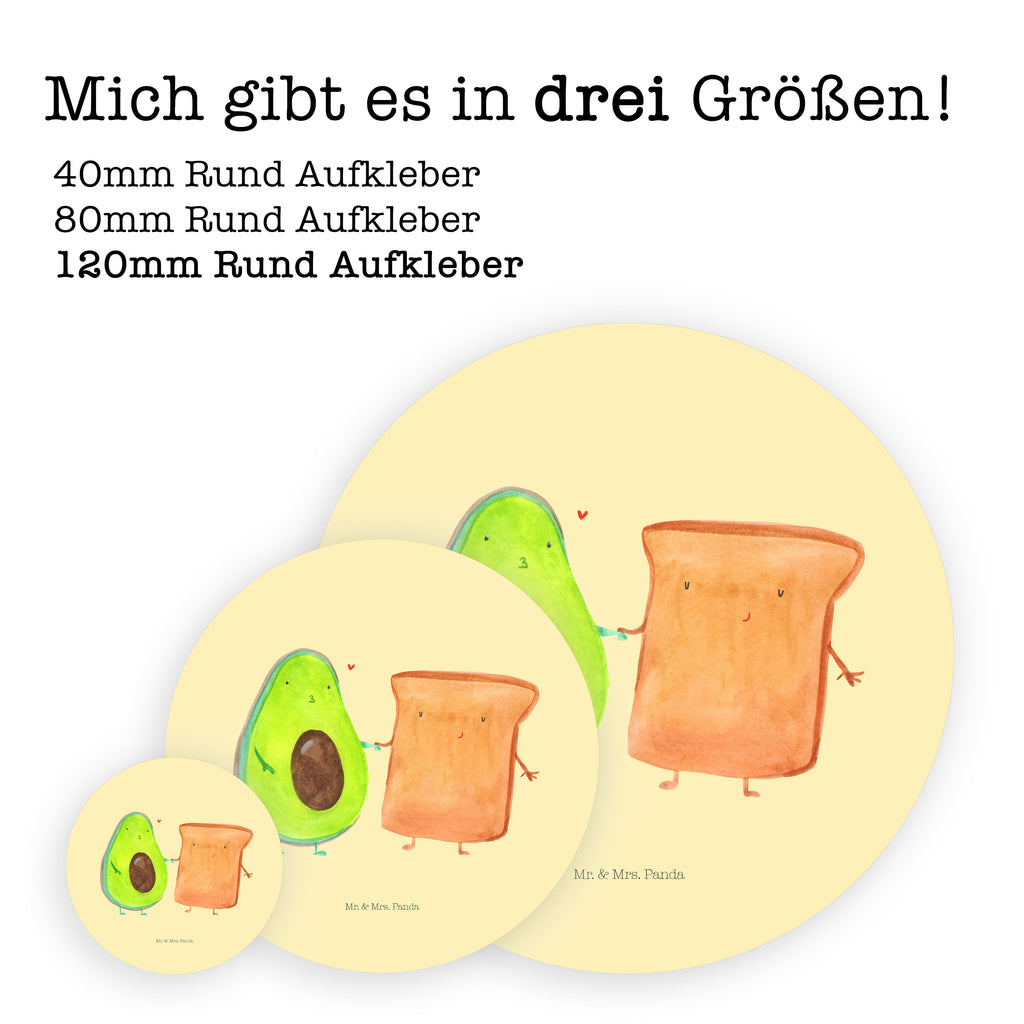 120mm Rund Aufkleber Avocado + Toast Sticker, Aufkleber, Etikett, Kinder, rund, Avocado, Veggie, Vegan, Gesund, Toast, Toastbrot, Liebespaar, Pärchen, Freund, Freundin, Verlobt, Verlobungsparty, Hochzeit, Hochzeitsgeschenk, Jahrestag, Jahrestagsgeschenk
