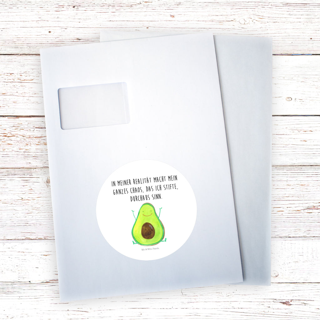 120mm Rund Aufkleber Avocado Happy Sticker, Aufkleber, Etikett, Kinder, rund, Avocado, Veggie, Vegan, Gesund, Chaos