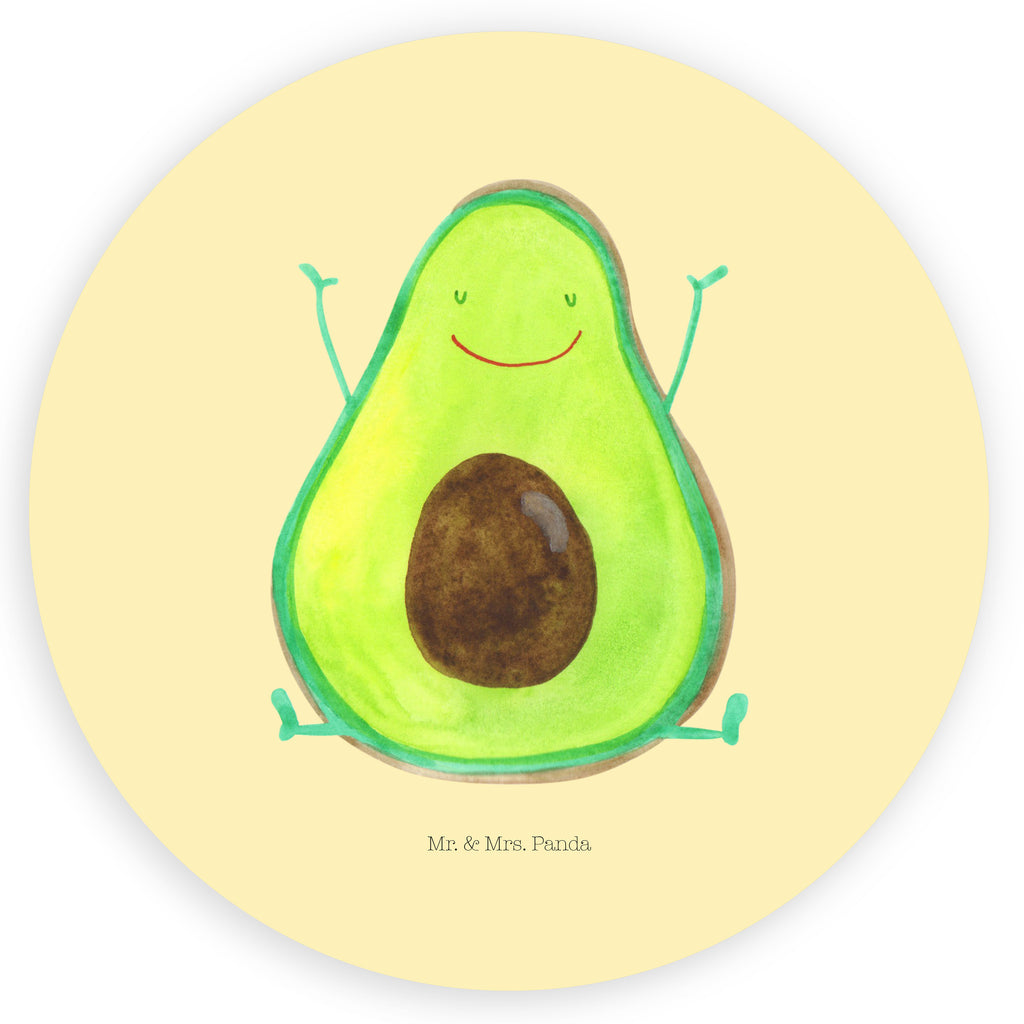 120mm Rund Aufkleber Avocado Happy Sticker, Aufkleber, Etikett, Kinder, rund, Avocado, Veggie, Vegan, Gesund, Chaos