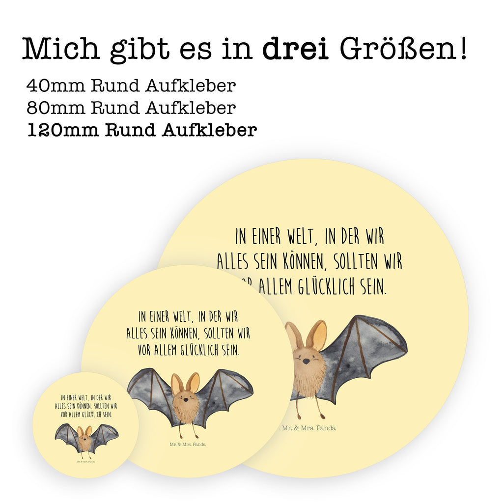 120mm Rund Aufkleber Fledermaus Flügel Sticker, Aufkleber, Etikett, Kinder, rund, Tiermotive, Gute Laune, lustige Sprüche, Tiere