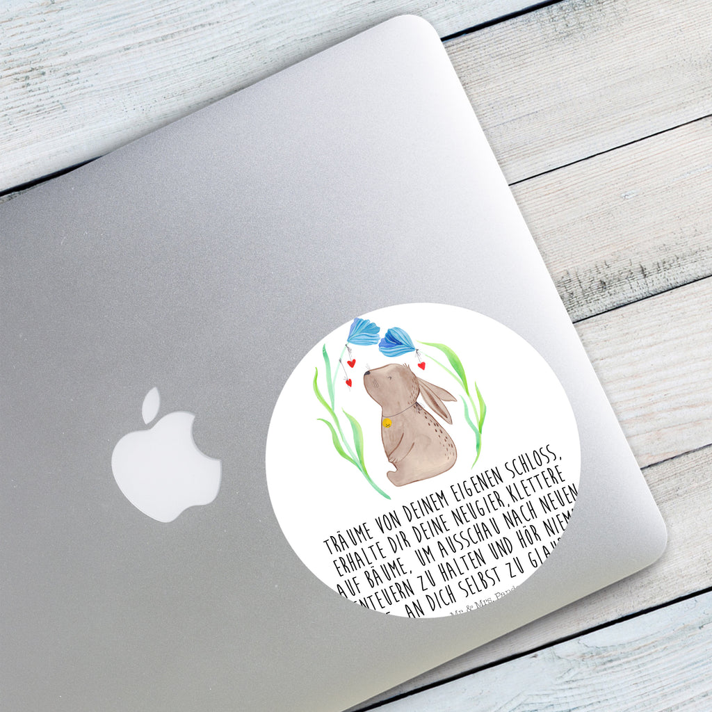 120mm Rund Aufkleber Hase Blume Sticker, Aufkleber, Etikett, Kinder, rund, Ostern, Osterhase, Ostergeschenke, Osternest, Osterdeko, Geschenk zu Ostern, Hase, Kaninchen, Kind, Taufe, Taufgeschenk, Geburt, Schwangerschaft, erstes Kind, Kindergeburtstag, Geburtstag, Hoffnung, Träume