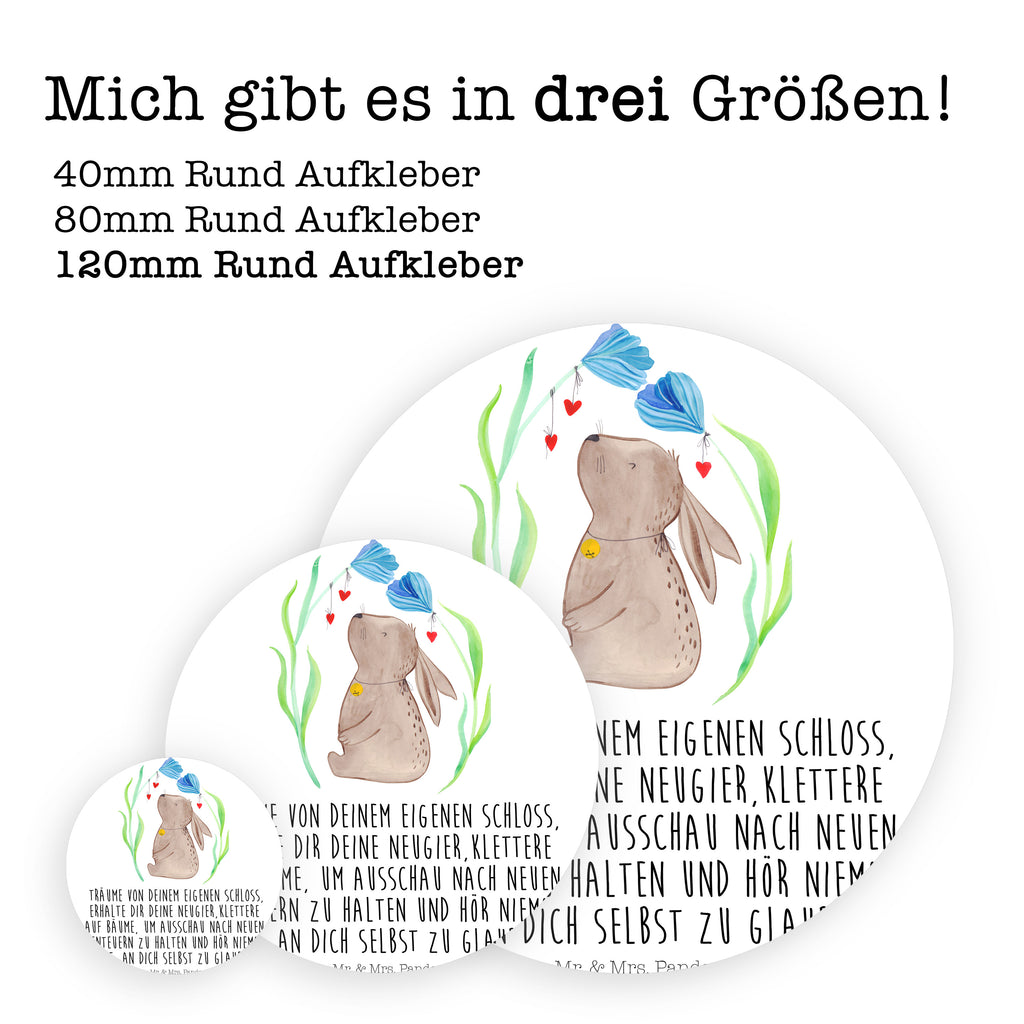 120mm Rund Aufkleber Hase Blume Sticker, Aufkleber, Etikett, Kinder, rund, Ostern, Osterhase, Ostergeschenke, Osternest, Osterdeko, Geschenk zu Ostern, Hase, Kaninchen, Kind, Taufe, Taufgeschenk, Geburt, Schwangerschaft, erstes Kind, Kindergeburtstag, Geburtstag, Hoffnung, Träume
