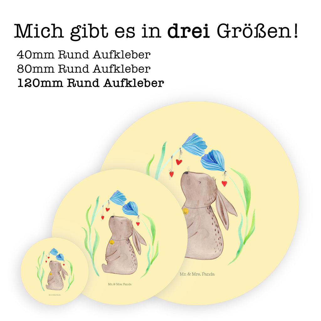 120mm Rund Aufkleber Hase Blume Sticker, Aufkleber, Etikett, Kinder, rund, Ostern, Osterhase, Ostergeschenke, Osternest, Osterdeko, Geschenk zu Ostern, Hase, Kaninchen, Kind, Taufe, Taufgeschenk, Geburt, Schwangerschaft, erstes Kind, Kindergeburtstag, Geburtstag, Hoffnung, Träume