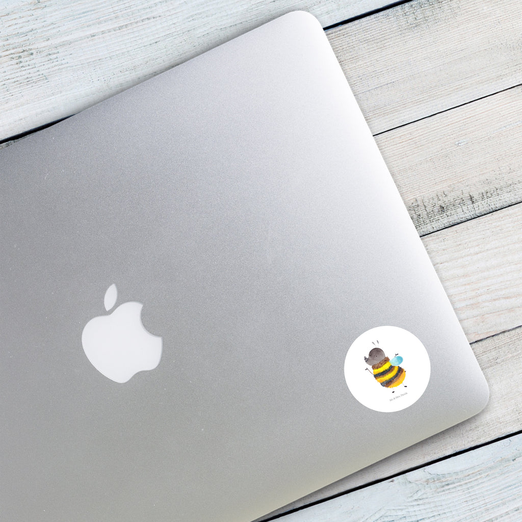 40mm Rund Aufkleber Hummel flauschig Sticker, Aufkleber, Etikett, Tiermotive, Gute Laune, lustige Sprüche, Tiere, Hummel, Flauschig, Biene, Blume, Natur