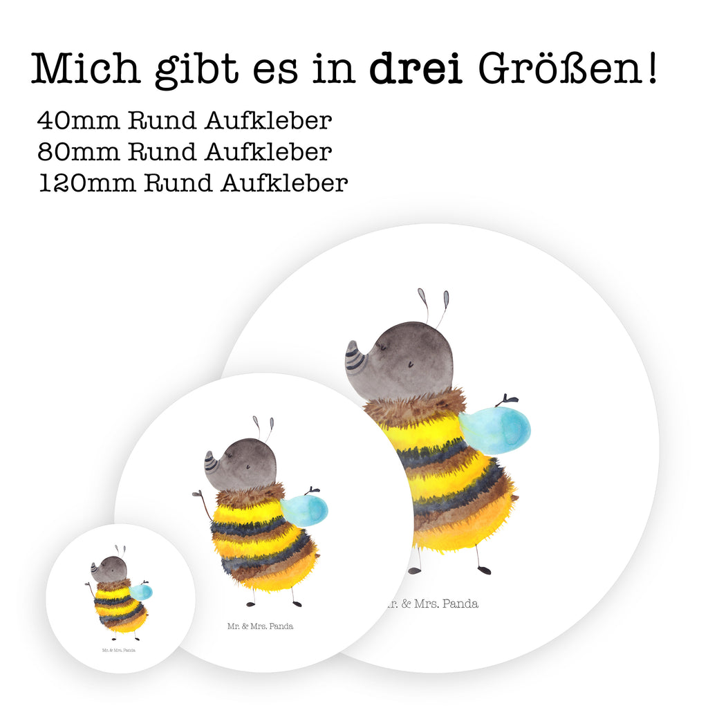 40mm Rund Aufkleber Hummel flauschig Sticker, Aufkleber, Etikett, Tiermotive, Gute Laune, lustige Sprüche, Tiere, Hummel, Flauschig, Biene, Blume, Natur