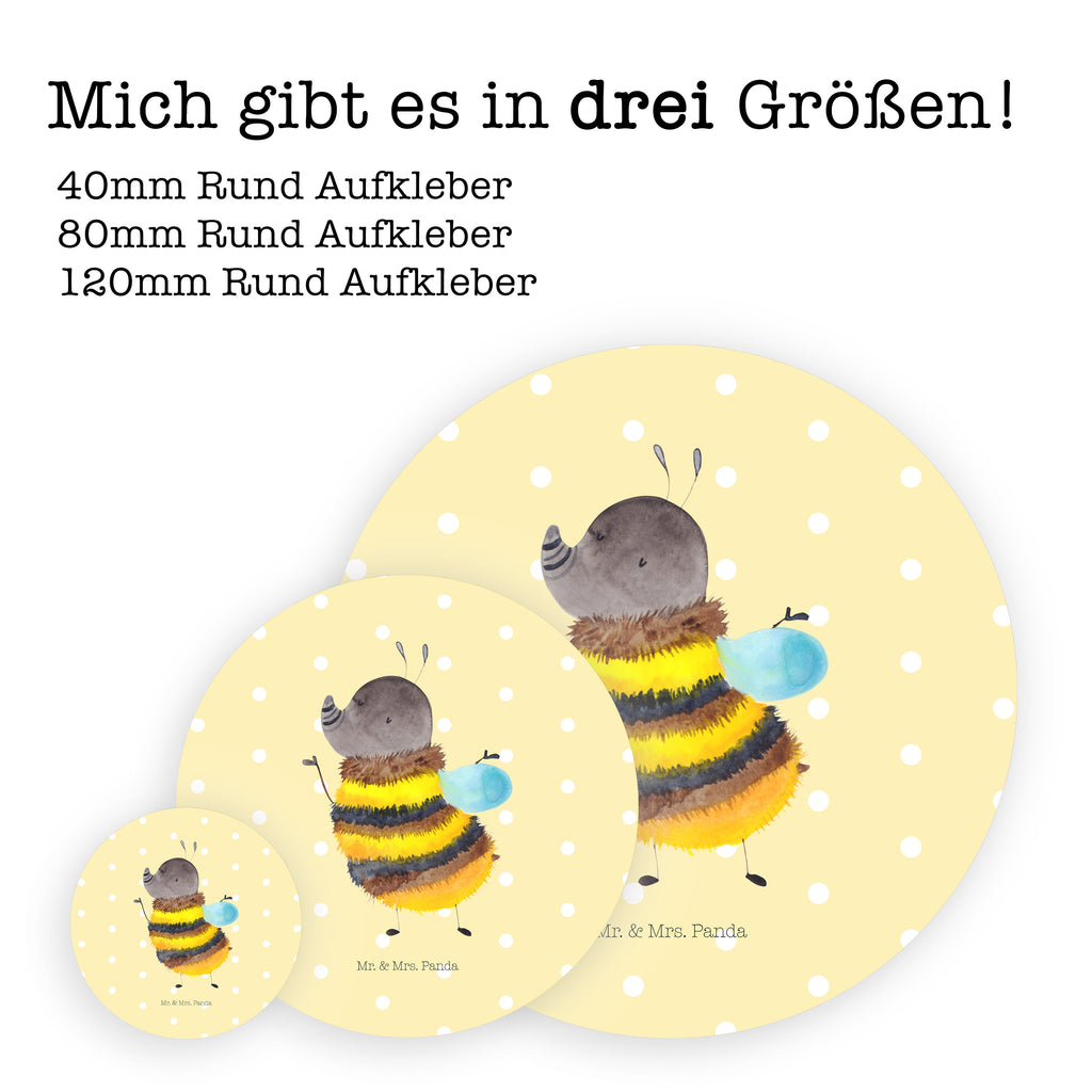 40mm Rund Aufkleber Hummel flauschig Sticker, Aufkleber, Etikett, Tiermotive, Gute Laune, lustige Sprüche, Tiere, Hummel, Flauschig, Biene, Blume, Natur
