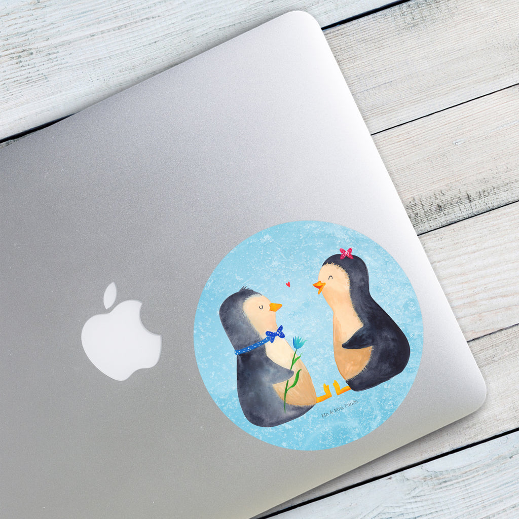 120mm Rund Aufkleber Pinguin Pärchen Sticker, Aufkleber, Etikett, Kinder, rund, Pinguin, Pinguine, Liebe, Liebespaar, Liebesbeweis, Liebesgeschenk, Verlobung, Jahrestag, Hochzeitstag, Hochzeit, Hochzeitsgeschenk, große Liebe, Traumpaar