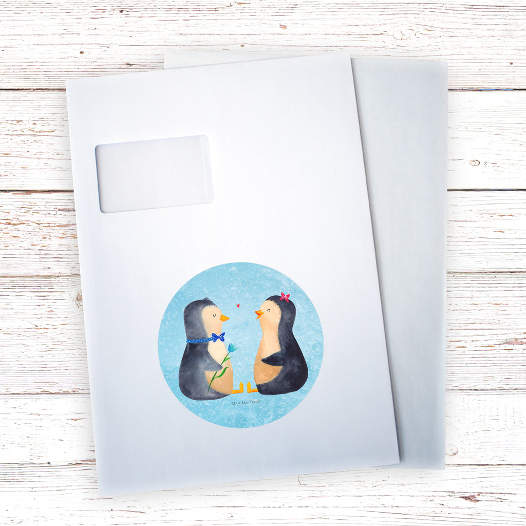 120mm Rund Aufkleber Pinguin Pärchen Sticker, Aufkleber, Etikett, Kinder, rund, Pinguin, Pinguine, Liebe, Liebespaar, Liebesbeweis, Liebesgeschenk, Verlobung, Jahrestag, Hochzeitstag, Hochzeit, Hochzeitsgeschenk, große Liebe, Traumpaar