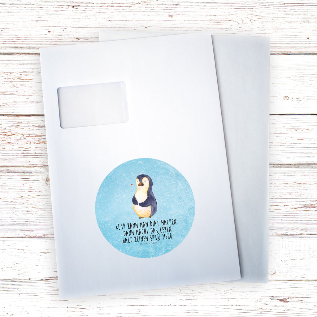120mm Rund Aufkleber Pinguin Diät Sticker, Aufkleber, Etikett, Kinder, rund, Pinguin, Pinguine, Diät, Abnehmen, Abspecken, Gewicht, Motivation, Selbstliebe, Körperliebe, Selbstrespekt