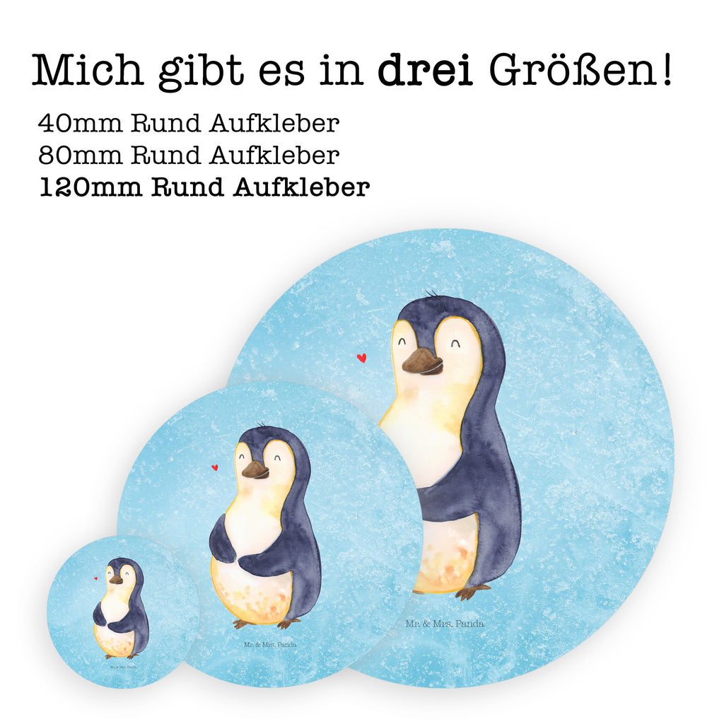 120mm Rund Aufkleber Pinguin Diät Sticker, Aufkleber, Etikett, Kinder, rund, Pinguin, Pinguine, Diät, Abnehmen, Abspecken, Gewicht, Motivation, Selbstliebe, Körperliebe, Selbstrespekt