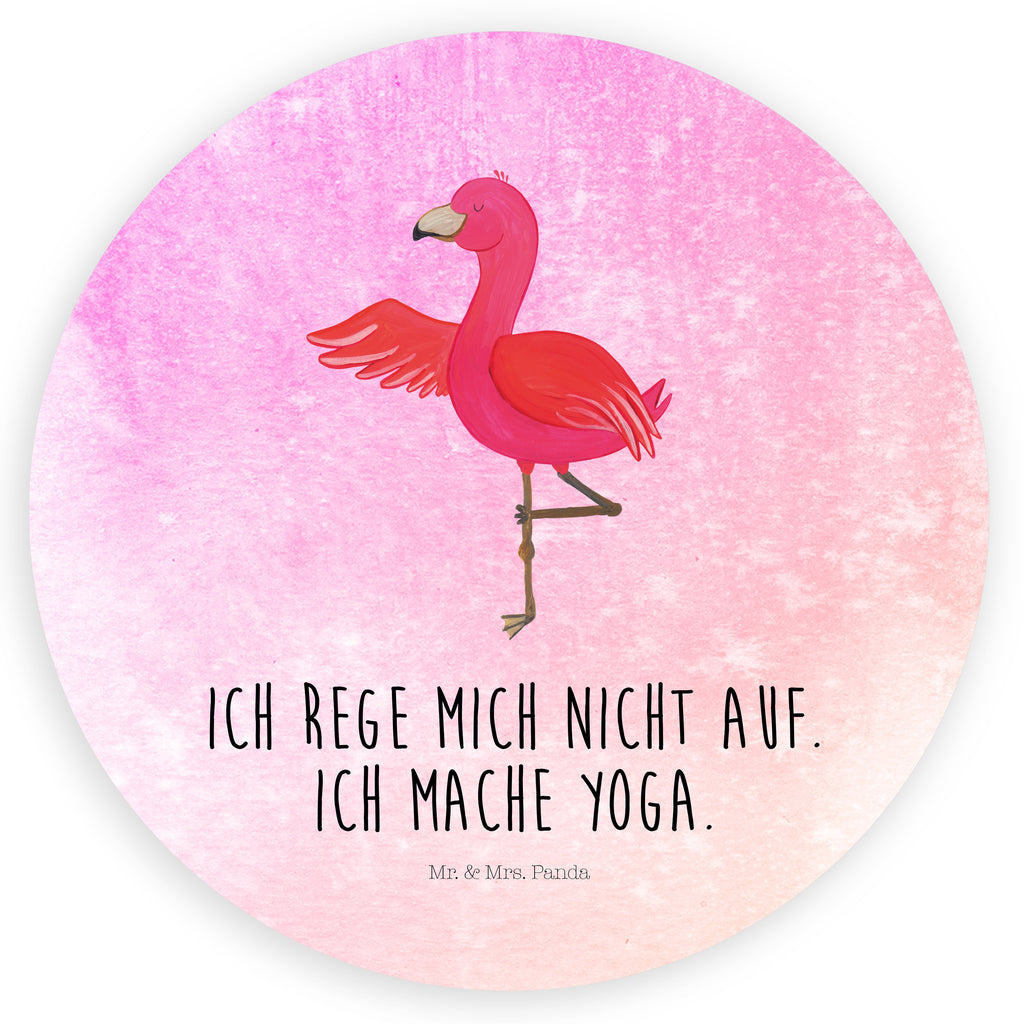 120mm Rund Aufkleber Flamingo Yoga Sticker, Aufkleber, Etikett, Kinder, rund, Flamingo, Vogel, Yoga, Namaste, Achtsamkeit, Yoga-Übung, Entspannung, Ärger, Aufregen, Tiefenentspannung