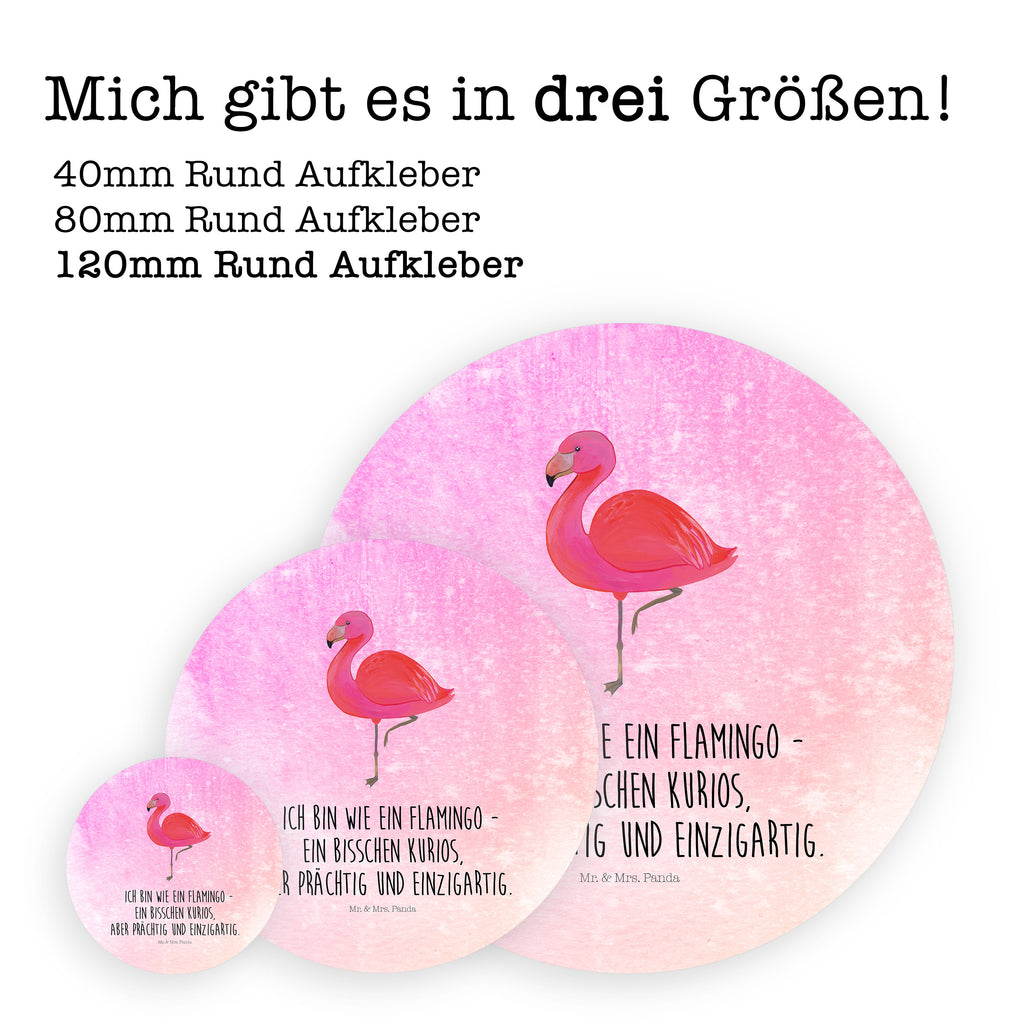 120mm Rund Aufkleber Flamingo classic Sticker, Aufkleber, Etikett, Kinder, rund, Flamingo, Einzigartig, Selbstliebe, Stolz, ich, für mich, Spruch, Freundin, Freundinnen, Außenseiter, Sohn, Tochter, Geschwister