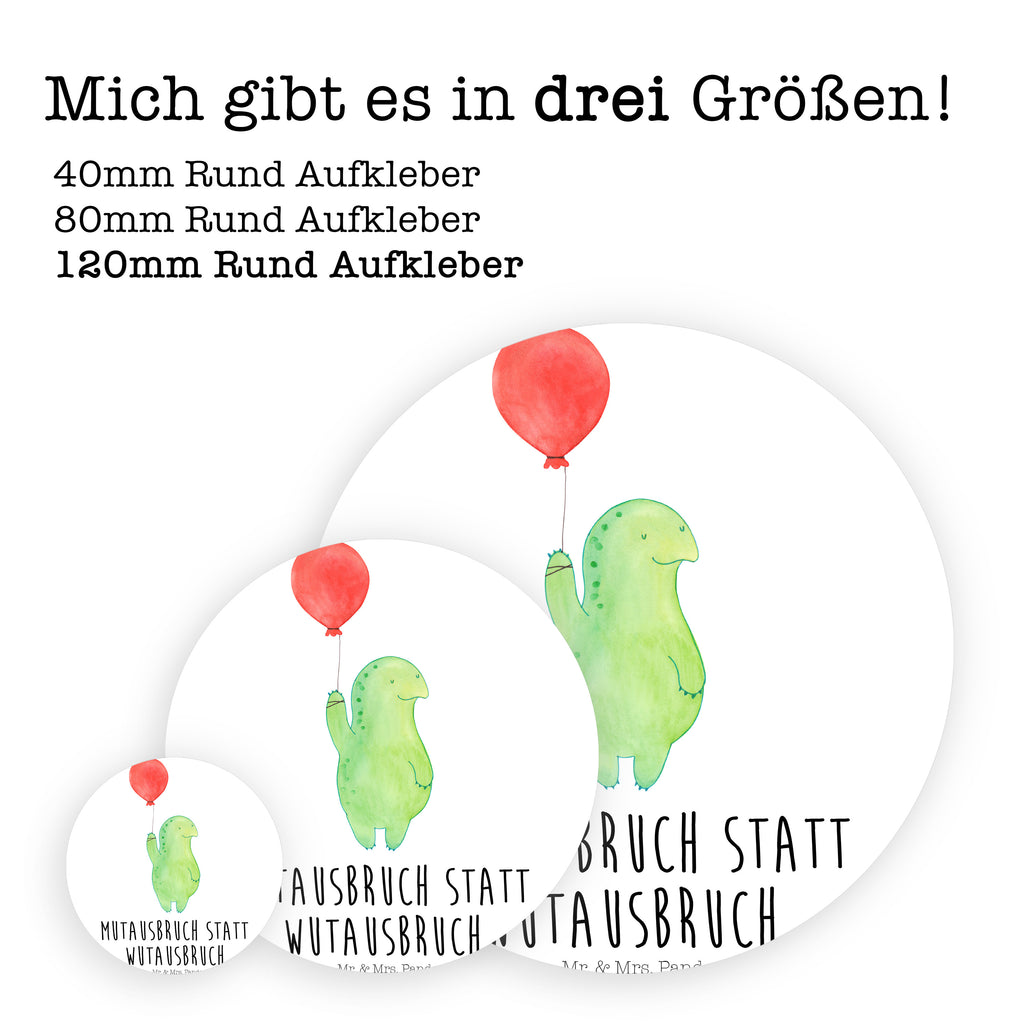 120mm Rund Aufkleber Schildkröte Luftballon Sticker, Aufkleber, Etikett, Kinder, rund, Schildkröte, Schildkröten, Mutausbruch, Motivation, Motivationsspruch