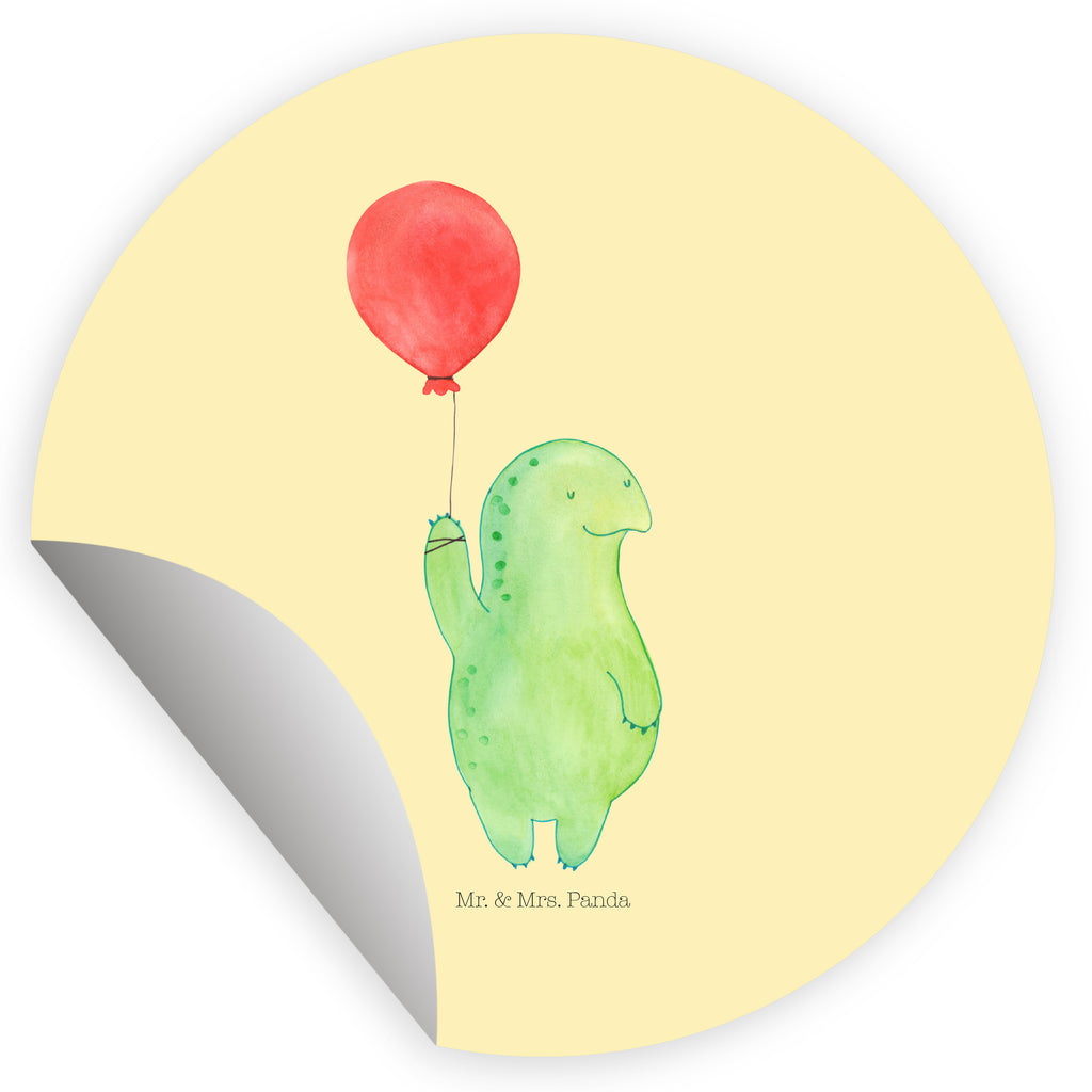 120mm Rund Aufkleber Schildkröte Luftballon Sticker, Aufkleber, Etikett, Kinder, rund, Schildkröte, Schildkröten, Mutausbruch, Motivation, Motivationsspruch
