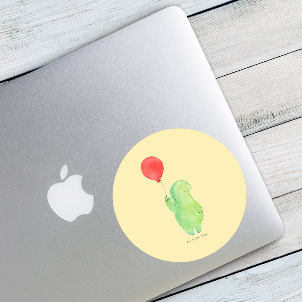120mm Rund Aufkleber Schildkröte Luftballon Sticker, Aufkleber, Etikett, Kinder, rund, Schildkröte, Schildkröten, Mutausbruch, Motivation, Motivationsspruch