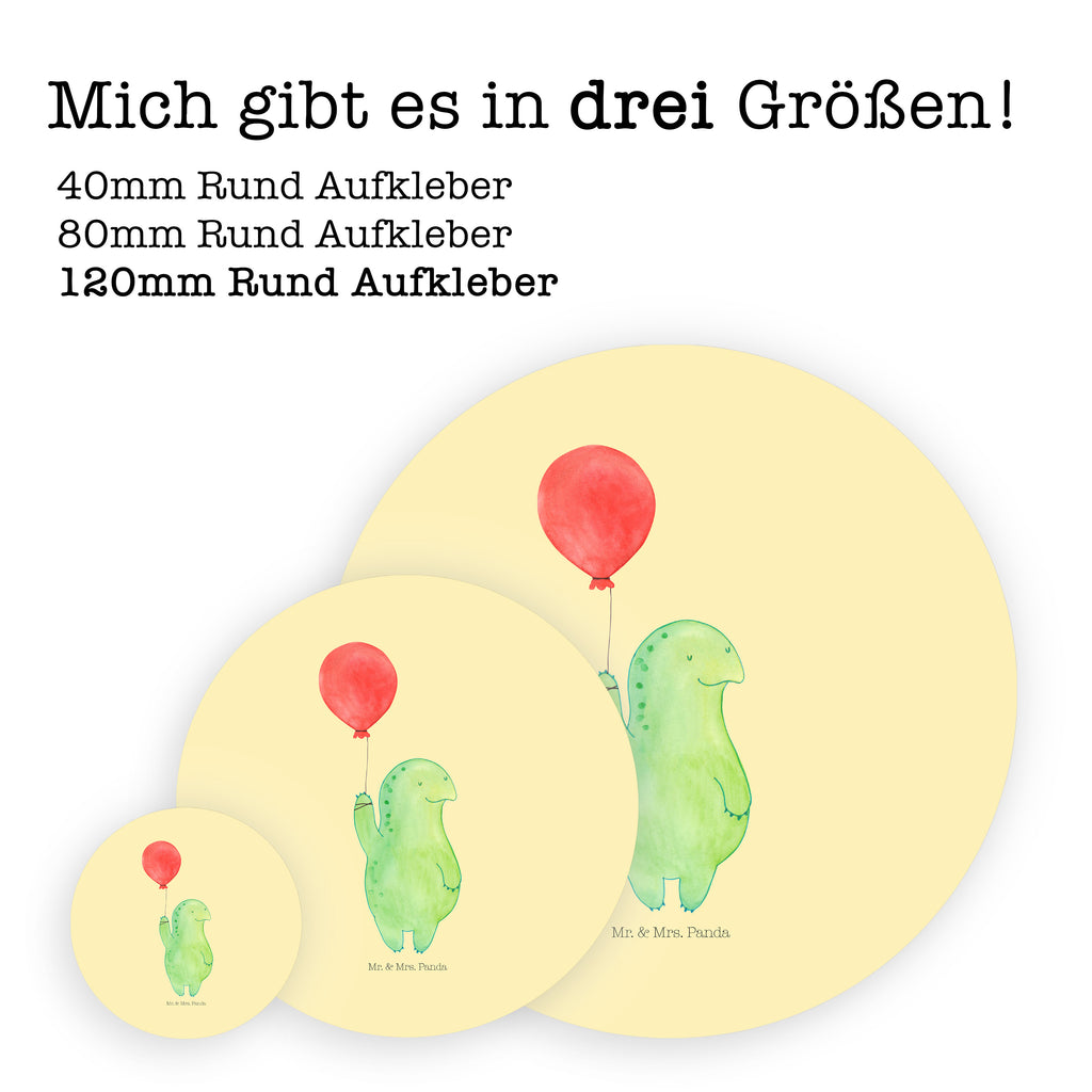 120mm Rund Aufkleber Schildkröte Luftballon Sticker, Aufkleber, Etikett, Kinder, rund, Schildkröte, Schildkröten, Mutausbruch, Motivation, Motivationsspruch