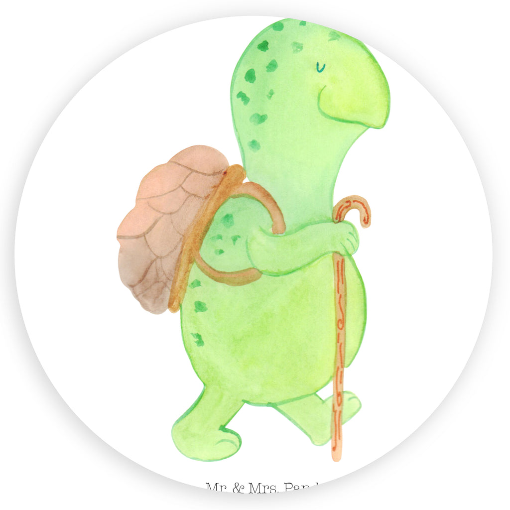 40mm Rund Aufkleber Schildkröte Wanderer Sticker, Aufkleber, Etikett, Kinder, rund, Schildkröte, Schildkröten, Motivation, Motivationsspruch, Motivationssprüche, Neuanfang
