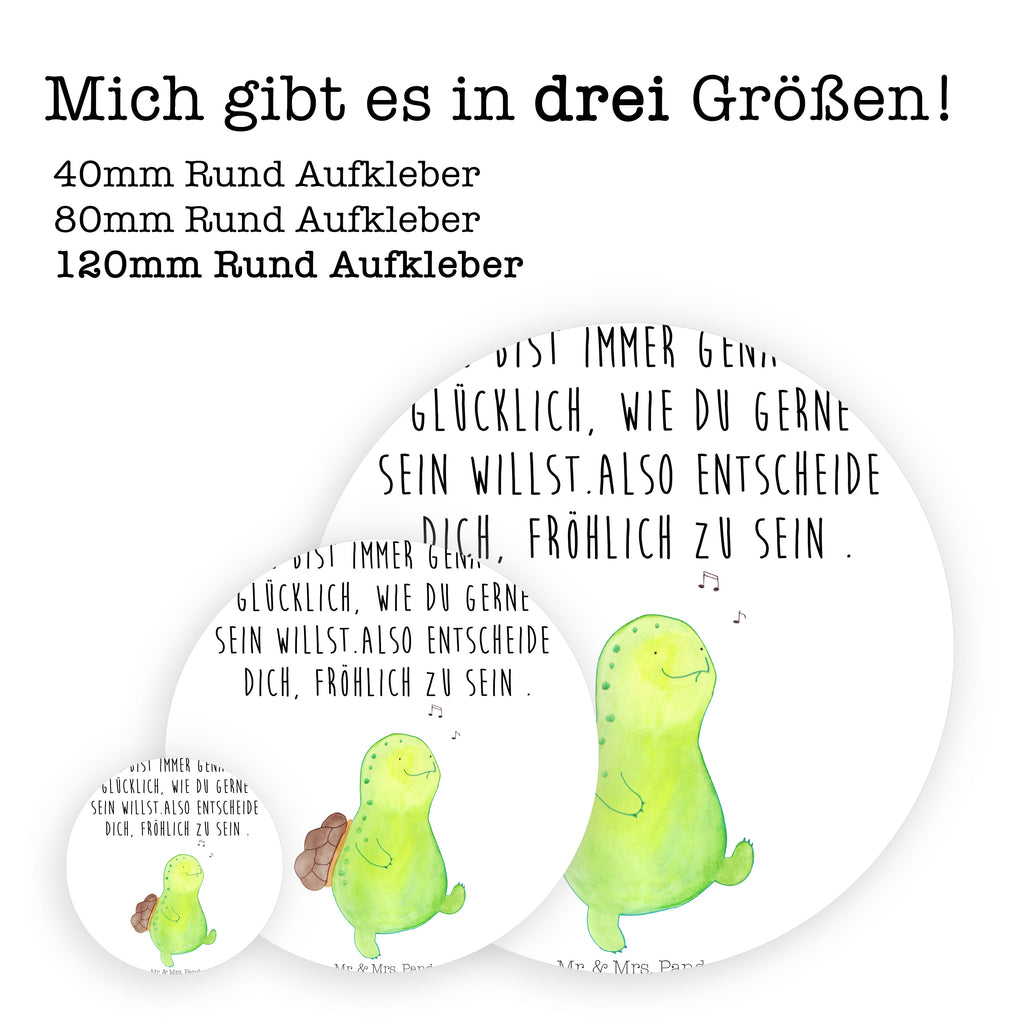 40mm Rund Aufkleber Schildkröte pfeift Sticker, Aufkleber, Etikett, Schildkröte, Schildi, Schildkröten, fröhlich, Glück, Motivation, Lebensfreude, Depression, Trennung, Neuanfang