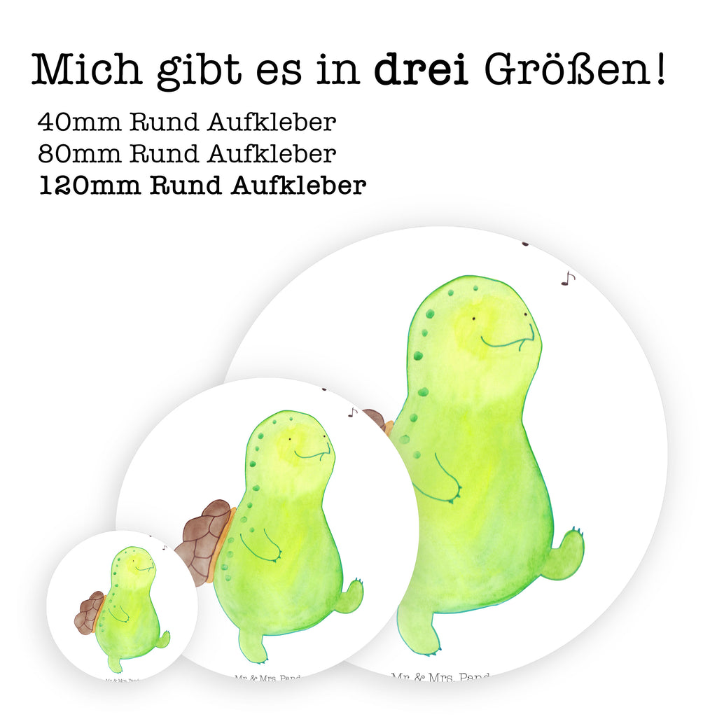 40mm Rund Aufkleber Schildkröte pfeift Sticker, Aufkleber, Etikett, Schildkröte, Schildi, Schildkröten, fröhlich, Glück, Motivation, Lebensfreude, Depression, Trennung, Neuanfang