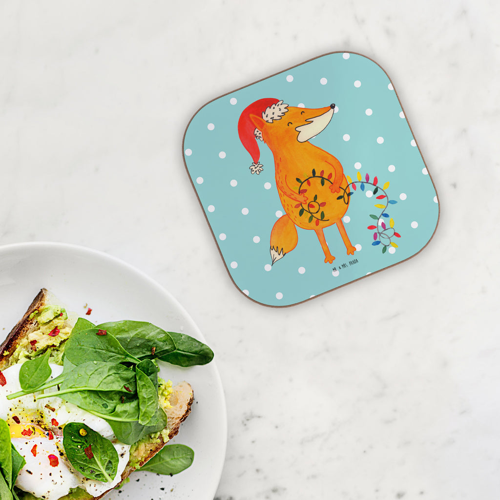 Quadratische Untersetzer Fuchs Weihnachten Bierdeckel, Glasuntersetzer, Untersetzer Gläser, Getränkeuntersetzer, Winter, Weihnachten, Weihnachtsdeko, Nikolaus, Advent, Heiligabend, Wintermotiv, Fuchs, Füchse, Spruch schön, Geschenk Weihnachten, Weihnachtsmann, Weihnachtszeit