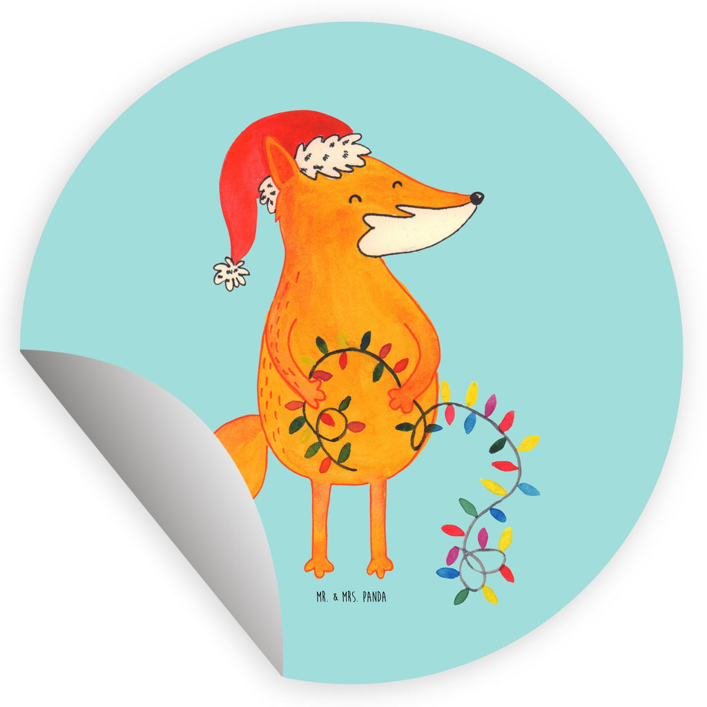 80mm Rund Aufkleber Fuchs Weihnachten Sticker, Aufkleber, Etikett, Kinder, rund, Winter, Weihnachten, Weihnachtsdeko, Nikolaus, Advent, Heiligabend, Wintermotiv, Fuchs, Füchse, Spruch schön, Geschenk Weihnachten, Weihnachtsmann, Weihnachtszeit
