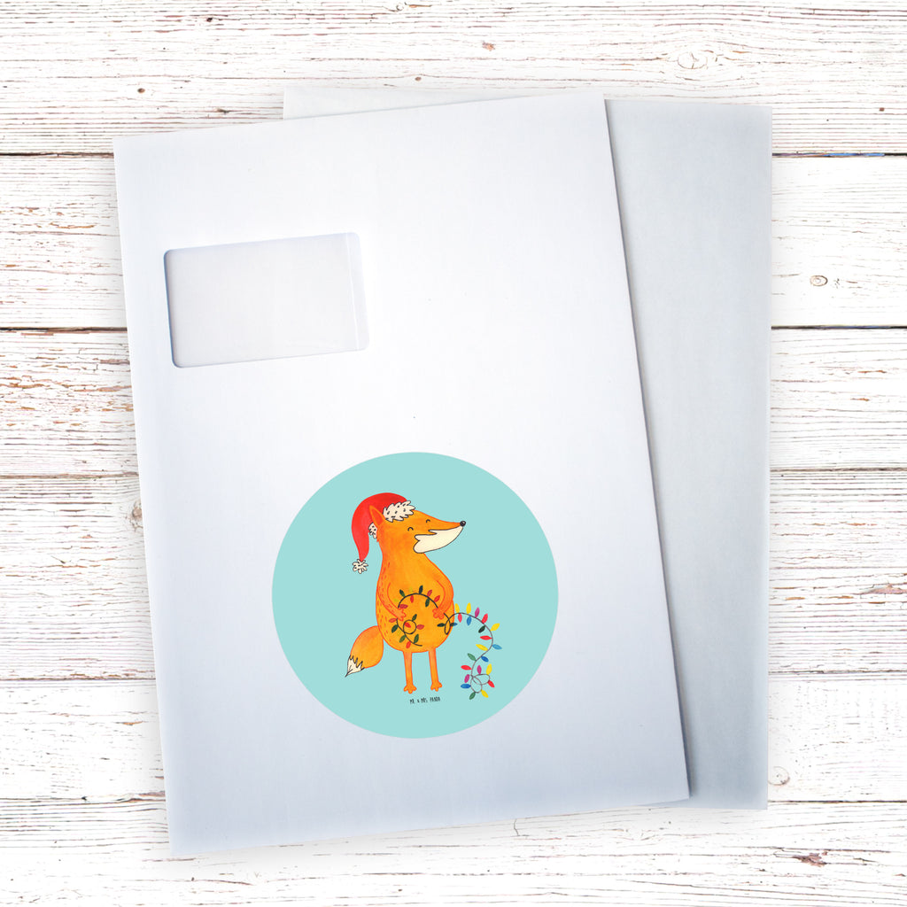 80mm Rund Aufkleber Fuchs Weihnachten Sticker, Aufkleber, Etikett, Kinder, rund, Winter, Weihnachten, Weihnachtsdeko, Nikolaus, Advent, Heiligabend, Wintermotiv, Fuchs, Füchse, Spruch schön, Geschenk Weihnachten, Weihnachtsmann, Weihnachtszeit